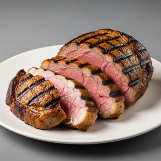 Bistecca o capocollo di maiale alla griglia