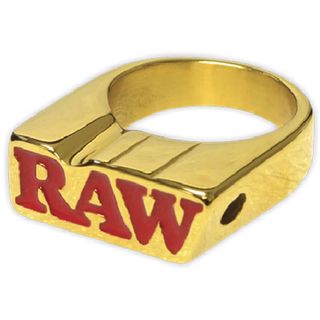 ბეჭედი ”RAW”, ოქროსფერი, ზომა 11 - 22მმ