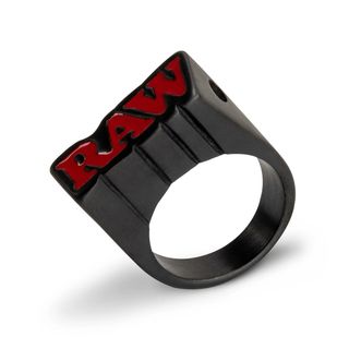 ბეჭედი ”RAW”, შავი, ზომა 11 - 22მმ