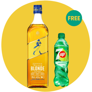 Johnnie Walker Blonde Whisky 750ml + FREE 7up 500ml