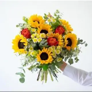 Bouquet rose e girasoli