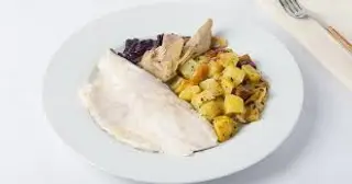 Branzino carciofi e patate