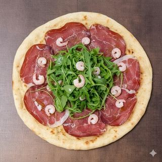 Bresaola, rucola e gamberetti