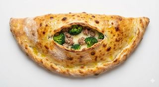 Calzone broccoli e salsiccia