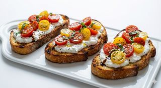 Bruschette stracciatella e pomodorini 2 pezzi