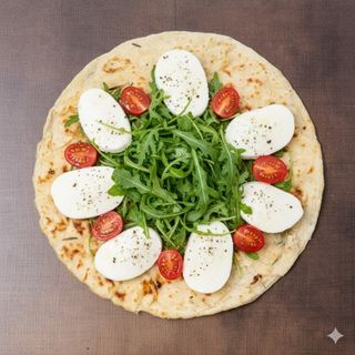 Bufala, pomodorini e rucola
