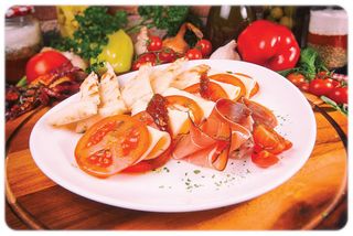 Caprese salata sa pršutom