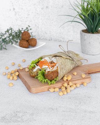 Royal falafel wrap