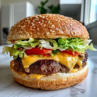 Burger + frites