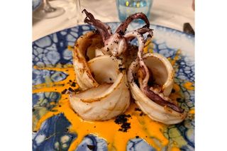 Calamari grigliati alla mediterranea