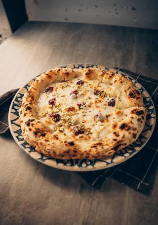 Pizza Camembert and Hot Honey