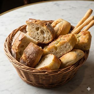 Cestino di pane e focaccia 250 g