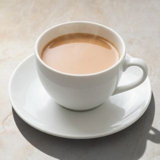 Coffee with milk hot
