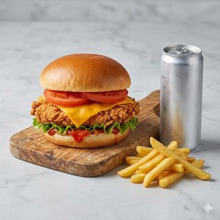 Cheese chicken menù