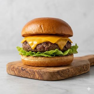 Hamburger con pulled pork