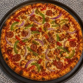 Pizza de Frango BBQ Crispy