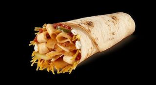 Chicken durum and french fries