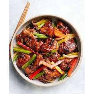 Chicken in black bean sauce