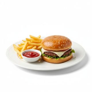 Чизбургер с острым соусом (320г)