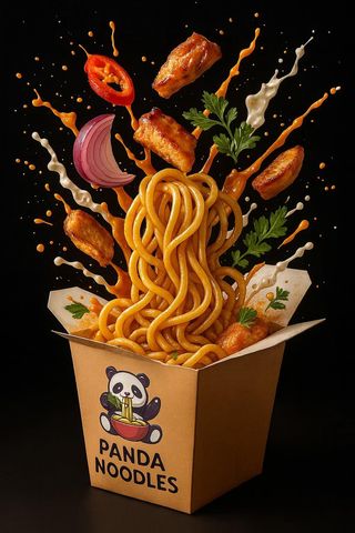 Noodles coconut curry sa piletinom 420gr