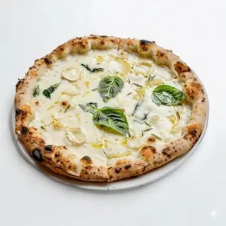 Componi la tua pizza con base bianca