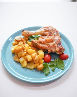 Coscia di pollo con patate