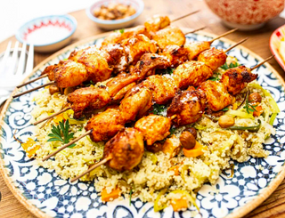 Cous cous con carni kebab