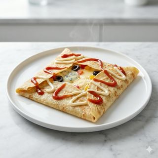 Crepes salato quattro formaggi