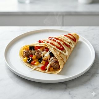 Crepes salato hot dog
