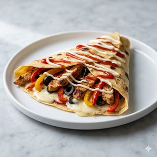 Crepes salato pollo fahita