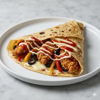 Crepes salato pollo fritto