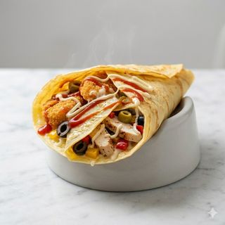 Crepes salato pollo mix