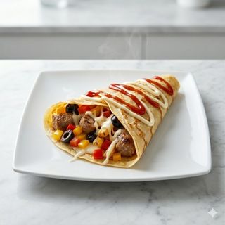 Crepes salato salsiccia