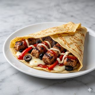 Crepes salato shish