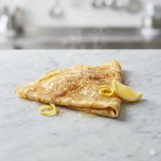 Crêpes Grand Marnier, limone e zucchero di canna
