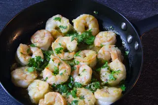 Crevettes Sautées