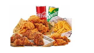 Crispy drumstick feast