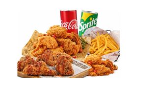 Crispy drumstick feast