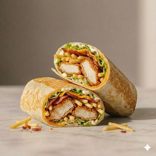 Chicken wrap menù