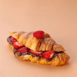 Croissant Nutella com Morangos