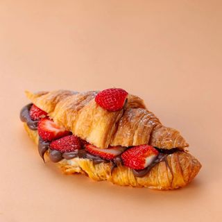 Croissant Nutella com Morangos