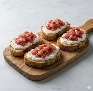 301 Crostino stracciatella toast