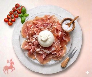 Crudo e burrata