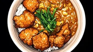 Curry rice chicken
