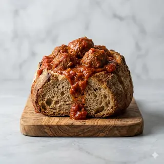 Cuzzitiello con polpette al ragù