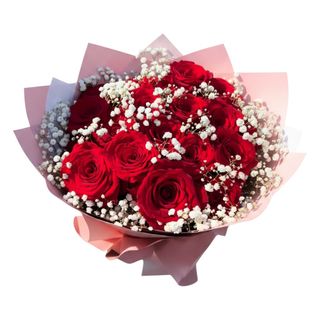 Classic Scarlet Hand Bouquet