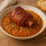 Dimljena svinjska kolenica na podvarku 350g