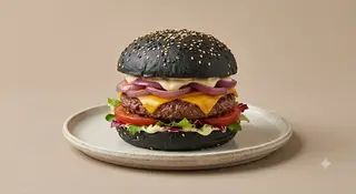 Doppio black burger 
