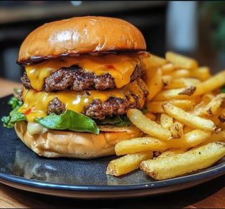 Double cheeseburger