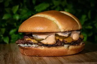 Double smash burger